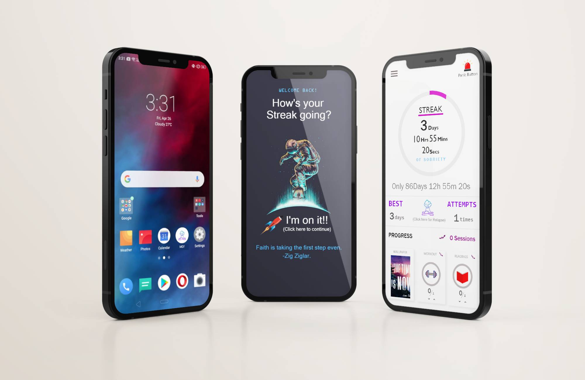 Example of MDF App UI Design