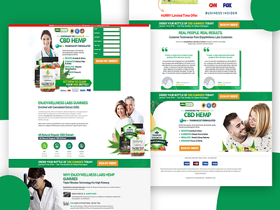 High Converting CBD Landing Page Design landing page design redesign