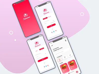 Food Ordering app UI app design food oredering app ui app mobile ui ui app design