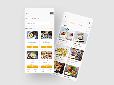 Food Delivery Mobile App Design UX UI food delivery app ui design template