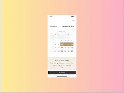 RENTAL PLATFORM concept