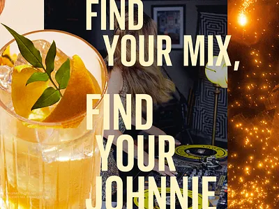 Johnnie Walker: Walk in to the night design graphic design print