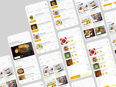 Food Delivery Mobile App Design UX UI food delivery app ui design template