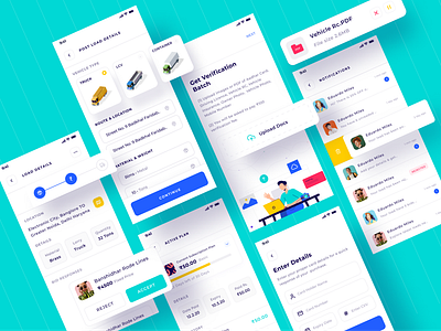 Cruz Truck Booking App Ui Kit app design booking branding cargo danish delivery design system finance illustration playful redesign transport travel truck truck booking ui design ui elements ui kit ui ux web app