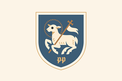 Preston North End Football Club emblem championship character design emblem england football geometricart illustration lamb logo preston prestonnorthend vector