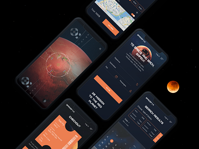 Spacefox. New opportunity branding design mars space typography ui ux