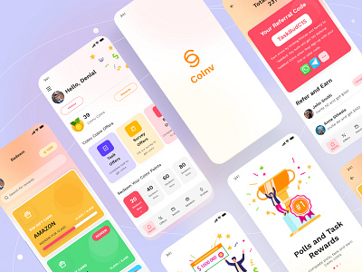 Redeem app design animation app design best app branding clean coin app design graphic design illustration logo money exchange product design redeem typography ui uiuxdesign ux