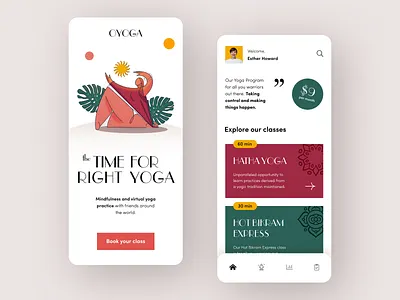 Oyoga Mobile application design halo lab interface startup ui ux