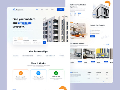 Real Estate Landing page apartment landing page property property landing page real estate real estate agency real estate branding real estate landing page realtor website