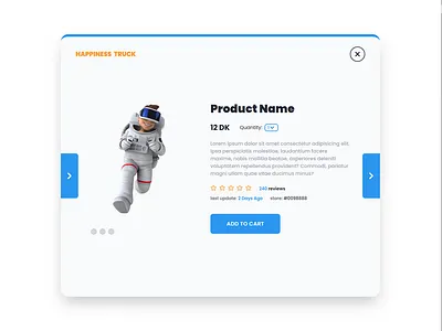 single product popup graphic design web