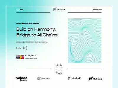 Redesign of Harmony crypto website animation bitcoin blockchain clean coin crypto crypto art crypto wallet crypto website cryptocurrency finance gradient graphic design investment landing landing page minimalist nft ui ux