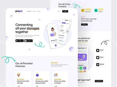 Propio || App landing page exploration app landing page business design landing page landing page design landing page exploration ui ui design ui designer uiux use interface design ux web design web page web page design webpage website website design websites