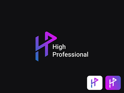 High Professional - Logo and App Icon Design 3d app icon business hp logo logo logo and branding logo design logo designer modern logo modern logo design software logo
