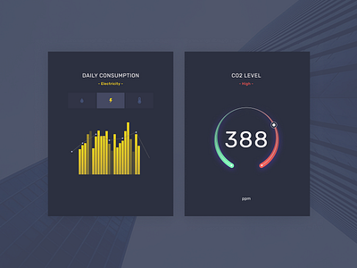 Envio - Smart Buildings Simplified app design ui ux vector