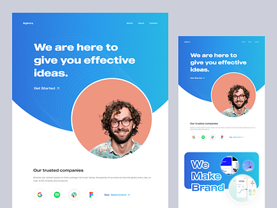 Digital Agency Landing Page 2021 trend best design digital digital agency homepage landing page marketing marketing site mockup seo top web design 2021 typography ui ux website