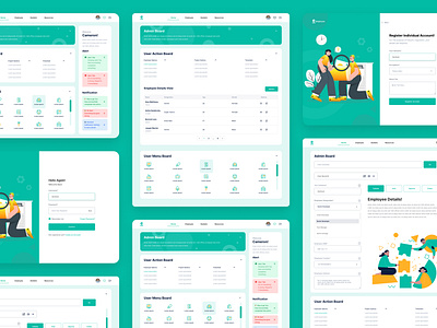 Employee Management candidate dashboard employee employeedashboard employeemanagement employer uidesign uiux web website