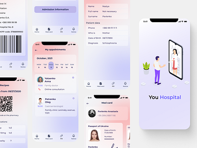 Medical App app design ui ux