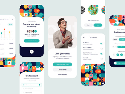 Mobile App Design Exploration app design illustration ui ux web design website design