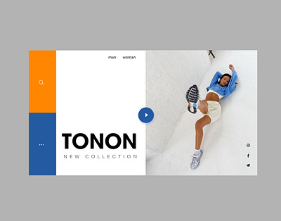 TONON// website for a sportswear brand branding design art illustration logo ui ux vector web website