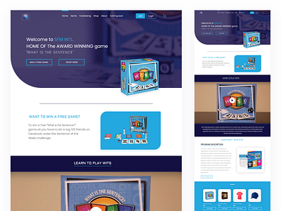 SFM INTL Game | Landing Page Design adobexd card card game cards clean concept e commerce homepage landing page online game ui ux web design website website design