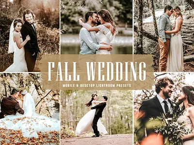 Fall Wedding Mobile & Desktop Lightroom Presets travel presets