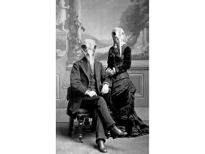 the couple cráneo diseño foto illustration original pájaro