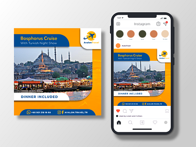 Social Media Post ( Tourism ) branding instagram instagram post post design social media social media post tourism