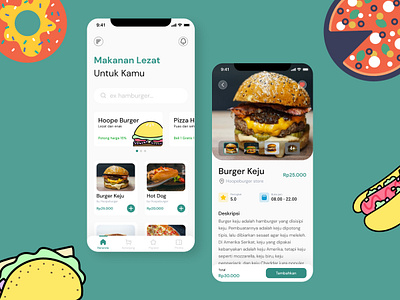 Food Delivery App (Re-design) app clean ui design e commerce app figma food app foodie ios minimalism re design ui uiux
