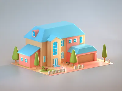 Stylized Cartoony 3D House Isometric Illustration 3d 3d art 3d house 3d illustration 3d modeling animation cartoony graphic design house illustration isometric isometric animation isometric mograph low poly modeling motion design motion graphics stylized stylized 3d art stylized low poly