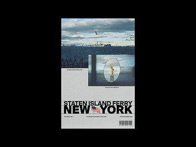 Staten Island Ferry poster design practice designer graphic graphic design poster posterdesign roycranston statenislandferry typographic typography typosters visualgraphic