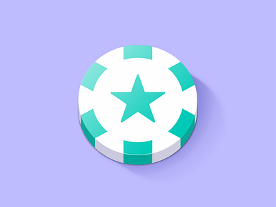 Star Chip Icon 3d app icon board game casino chip game game assets game icon game piece gaming graphic design icon icon design icons illustration mario party skeumorphism slot slots star