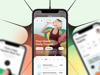 Yoga app app breath design fitness health illustration ilya sablin mindfulness mobile mvp online relax relaxation startup ui ux wellness yoga yoga app yoga practice