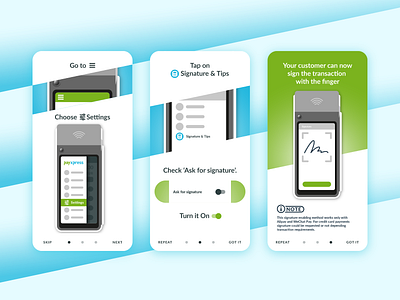Payment App Walkthrough app app design designs graphic design help icons illustrations information design instructions inteface intro screen introduction next pages screens slides tutorial tutorials ui walkthrough
