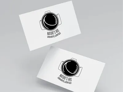 Nature's Iris Logo Concept black and white branding camera concept design graphic design illustration lens logo minimal photography