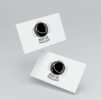 Nature's Iris Logo Concept black and white branding camera concept design graphic design illustration lens logo minimal photography