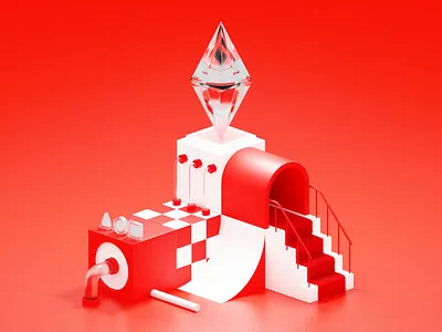 Ethereum NFT Loop 3d 3d illustration animation blender crypto cryptocurrency cycle design eth ethereum glass illustration loop loopanimation nft nftanimation