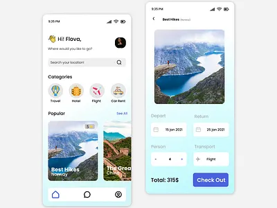 Advance Hotel Booking-Travel App UI anik ui anik ui1 anikui anikui anik anikuiux creative01 travelapp uiux