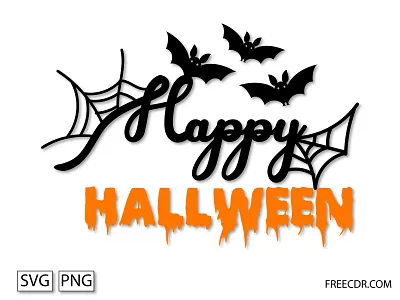Happy Halloween SVG - Happy Halloween Clipart cricut cut files ghost svg halloween png halloween tshirt svg happy halloween happy halloween clipart happy halloween svg horror svg silhouette svg files for cricut