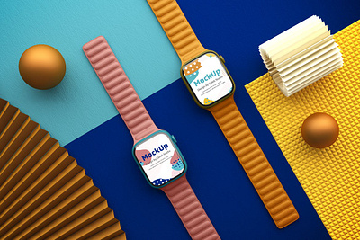 Apple Watch Mockups abstract apple apple watch clean device display laptop mac macbook mockup phone phone mockup presentation realistic simple smart watch smartphone smartwatch smartwatches theme