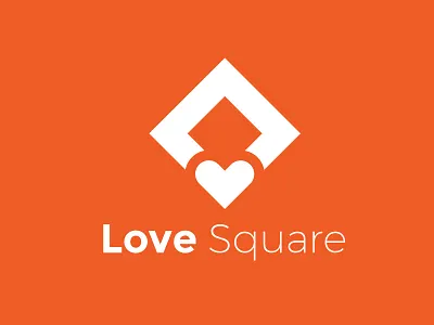 Love Square Logo branding design illustration logo ui vector