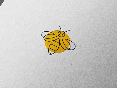 Bee Logo 🐝 bee beekeeping branding design graphic design illustration logo minimal minimalistic smart vector