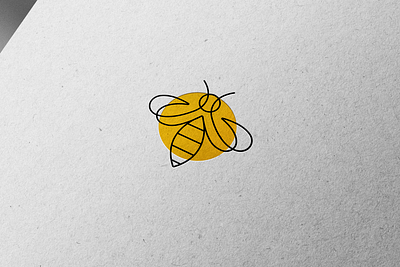 Bee Logo 🐝 bee beekeeping branding design graphic design illustration logo minimal minimalistic smart vector