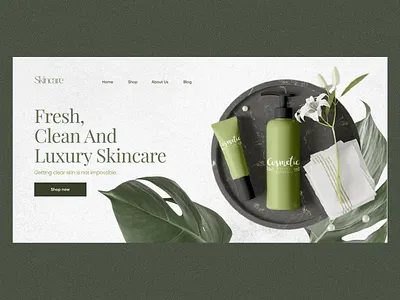 Cosmetics / Skin Care Website header branding cosmetics cosmetics design fashion landing landingpage minimal modern landingpage product design skin design modern skin header skin product design skincare skinwebsite sleek design trendy landing page ui uidesign uiux website design