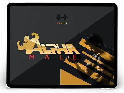 Gym center logo branding graphic design gym logo male man strong training