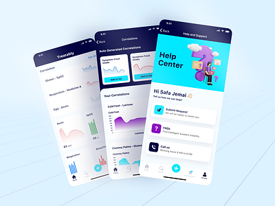 Disease Tracking Application card creative dailyui health health tracking help homepage hospital medical mobile mobile app mobile design mobile ui patience statistic support tracking trend ui ux