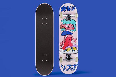 MY SKATEBOARD design girl character illustration painting personalproject posca skateboy skategirl skater