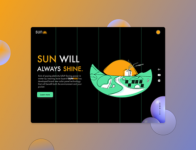 Solar Power Landing Page & DailyUI 003 concept design dailyui energy webiste environment homepage landing page landingpage mainpage new zealand solar energy solar power ui ux web website website deisgn