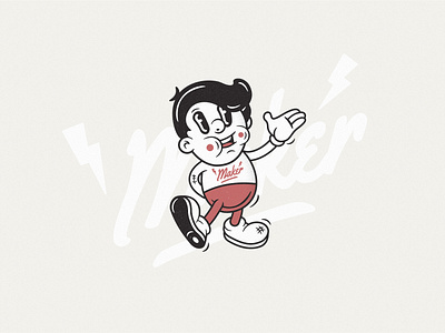 Mascot Maker: Vintage Retro & Cartoon Character Creator branding character design drawing drawn hand illustration logo mascot retro street ui ux vintage web web design website