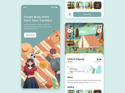 Travel app illustration booking clean colorful destination explore flat flight guide holiday illustration journey service staycation tourist travel travel agency traveler travelling ui vacation