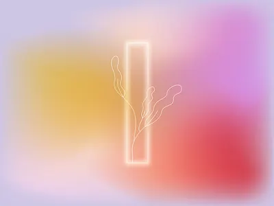 Bloom bloom design gradient illustration minimal plant texture